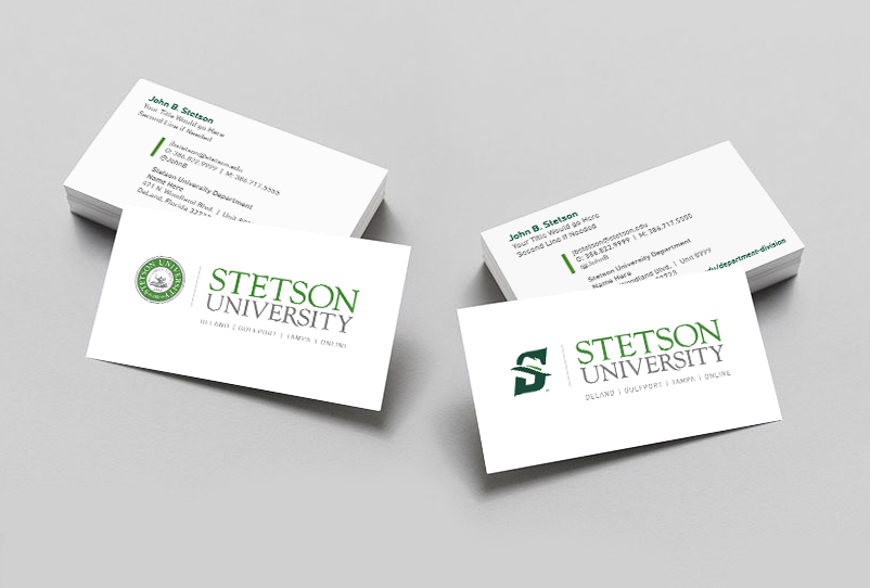 Stetson customized professional cards